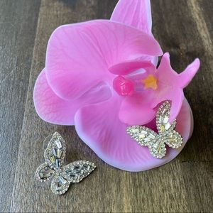 Silver Butterflies Earrings